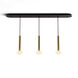 Combi LED 49 inch Brass Pendant Ceiling Light, Suspension / Flush Mount 2-in-1
