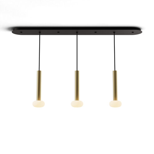 Combi LED 49 inch Brass Pendant Ceiling Light, Suspension / Flush Mount 2-in-1