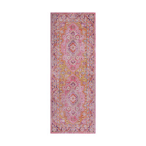 Antioch 94 X 36 inch Bright Pink Indoor Runner, Runner