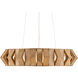 Plunge 1 Light 30 inch Toffee/Brass/White Chandelier Ceiling Light