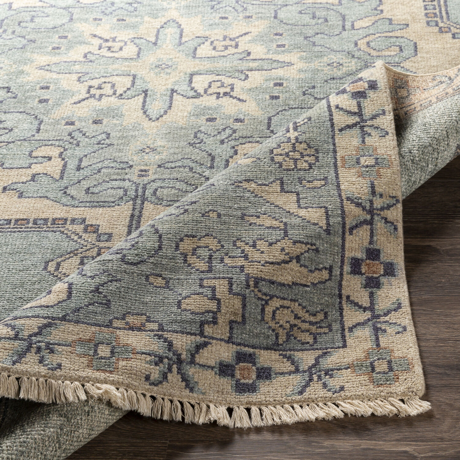 Cappadocia 132 X 96 inch Light Sage Rug in 8 x 11, Rectangle