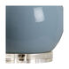 MarketPlace 29 inch 100 watt Sky Blue Glaze Table Lamp Portable Light