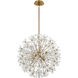 Adley 6 Light 23.75 inch Aged Brass Chandelier Ceiling Light