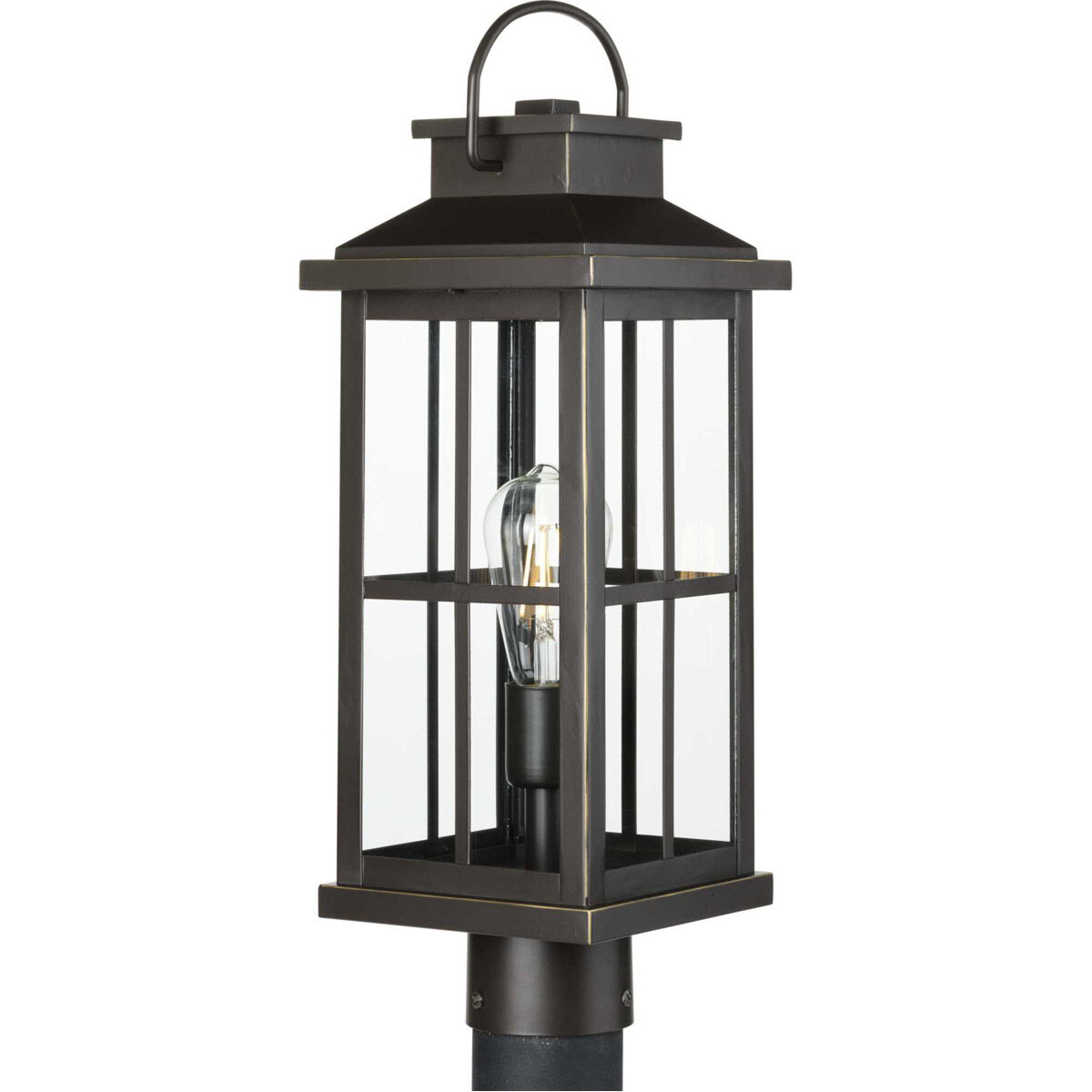 Williamston 1 Light 20 inch Antique Bronze Outdoor Post Lantern