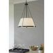 Saffert 3 Light 22 inch Matte Black Pendant Ceiling Light, Design Series