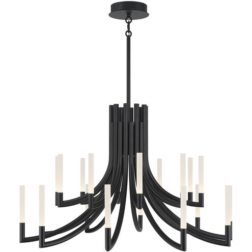 Olette 20 Light 42 inch Black Chandelier Ceiling Light