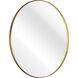 Beni 24 X 24 inch Brass Wall Mirror, Small