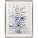 Royal Blue Blue and Brown Framed Art