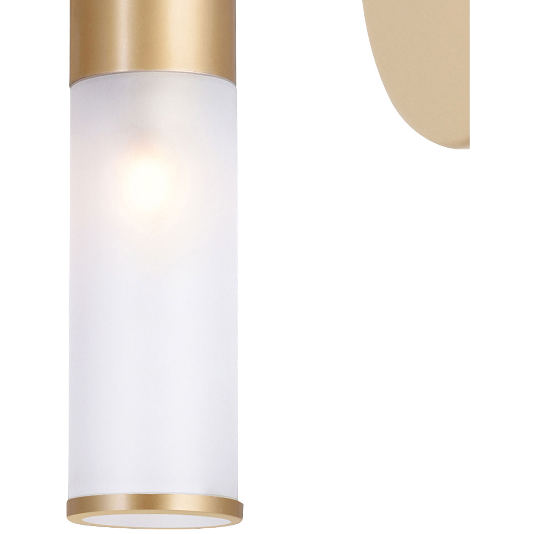 Pipes LED 5 inch Brass Wall Sconce Wall Light