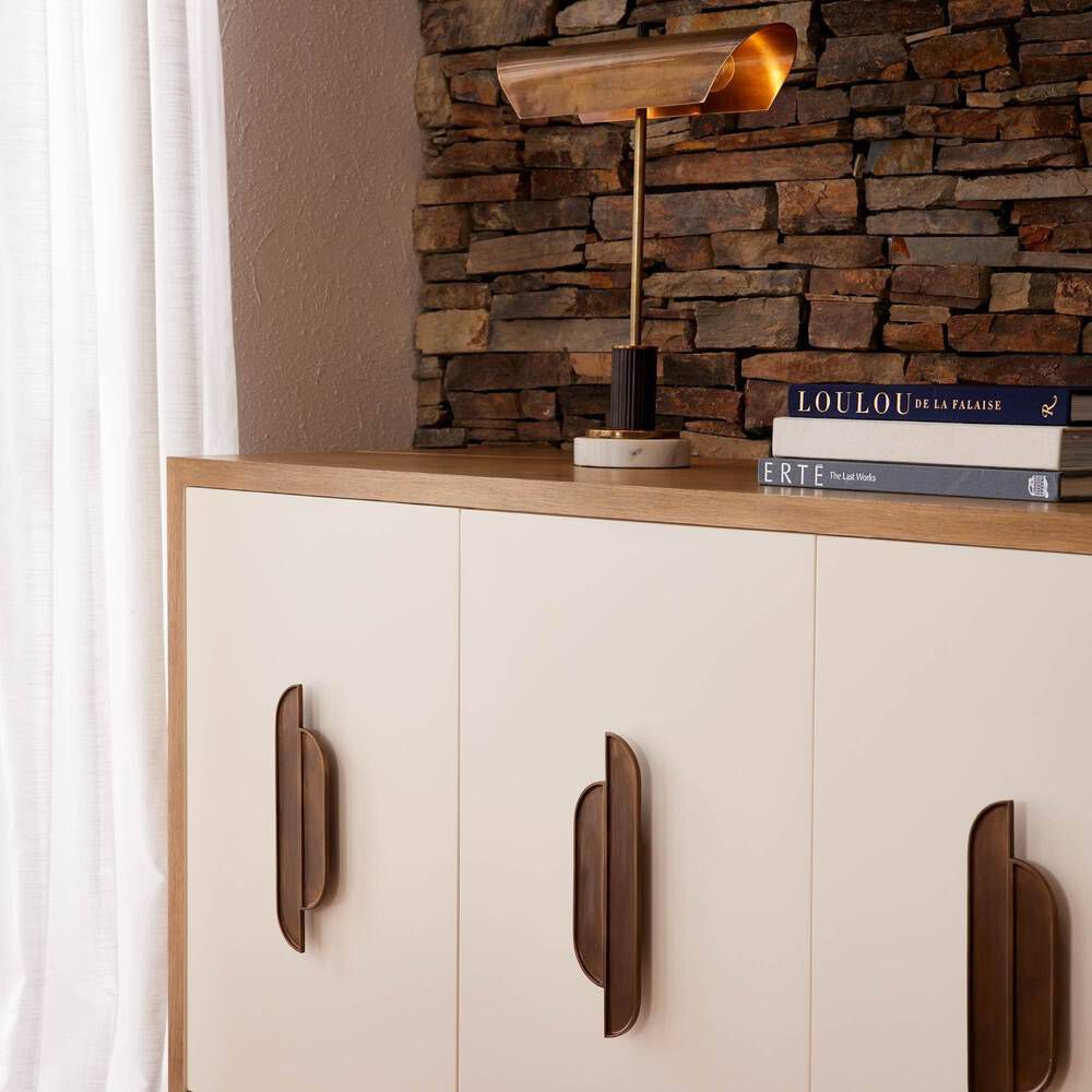 Lansing 19 inch 60 watt Vintage Brass Lamp Portable Light