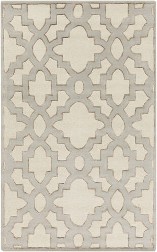 Modern Classics 108 X 72 inch Ivory Rug in 6 X 9, Rectangle