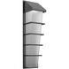 Mantle LED 18.5 inch Argento Grey Outdoor Sconce