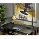 Elmore 16.5 inch 8 watt Black and Walnut Wood LED Desk Lamp Portable Light, with Smart Switch