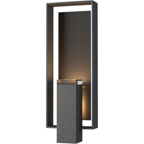 Shadow Box 2 Light 21.2 inch Coastal Natural Iron and Coastal Oil Rubbed Bronze Outdoor Sconce in Coastal Natural Iron/Coastal Oil Rubbed Bronze, Large