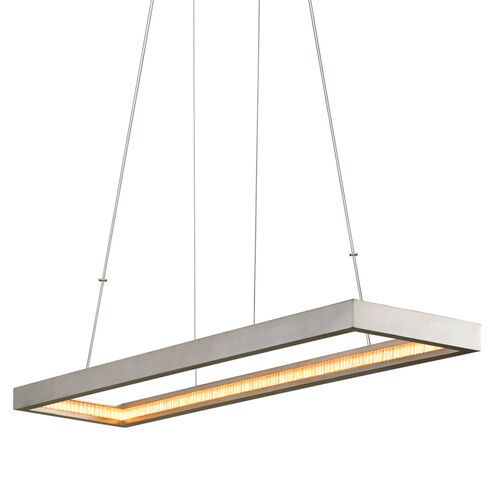 Jasmine LED 14 inch Silver Leaf Pendant Ceiling Light
