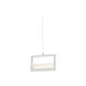 Ratio LED 1 inch Nickel Pendant Ceiling Light in Brushed Nickel