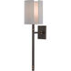Rocher 1 Light 8 inch Hand Rubbed Bronze/Contemporary Gold Leaf Wall Sconce Wall Light