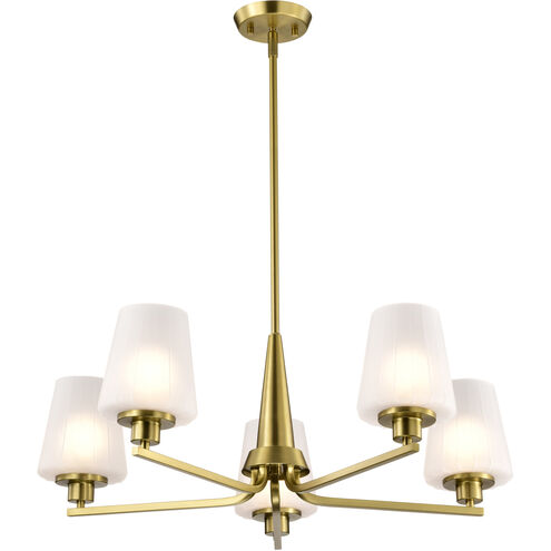 Lune 30 inch Vintage Brass Chandelier Ceiling Light