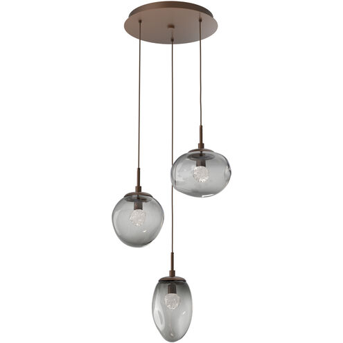 Cosmos LED LED 22.3 inch Burnished Bronze Chandelier Ceiling Light, Round Multi-Port