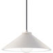 Radiance Collection 1 Light 11.75 inch Bisque with Brushed Nickel Pendant Ceiling Light