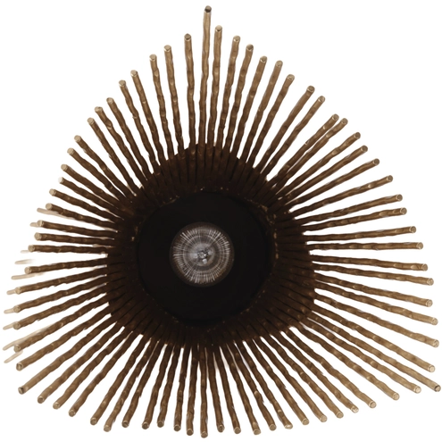 Aristocrat 2 Light 8 inch Dark Bronze and French Gold Mini Pendant Ceiling Light