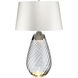 Lena 29 inch Smoke Glass Table Lamp Portable Light, Large