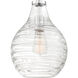 Genie 1 Light 9 inch Polished Chrome Semi-Flush Mount Ceiling Light