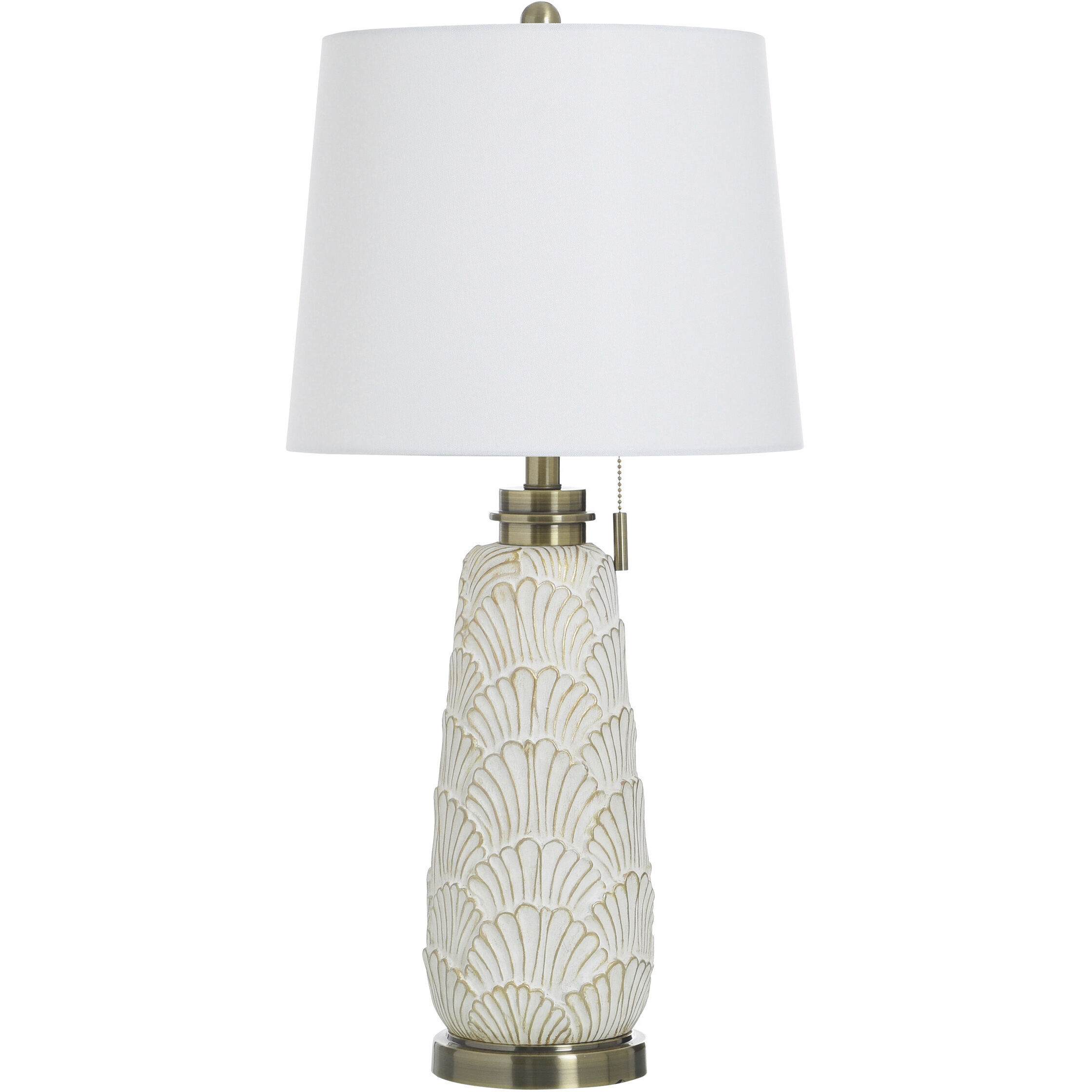 Joseph 29 inch 100 watt Gold Wash and Off White Table Lamp Portable Light