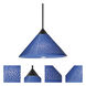 Kona 1 Light Black Cord Pendant Ceiling Light