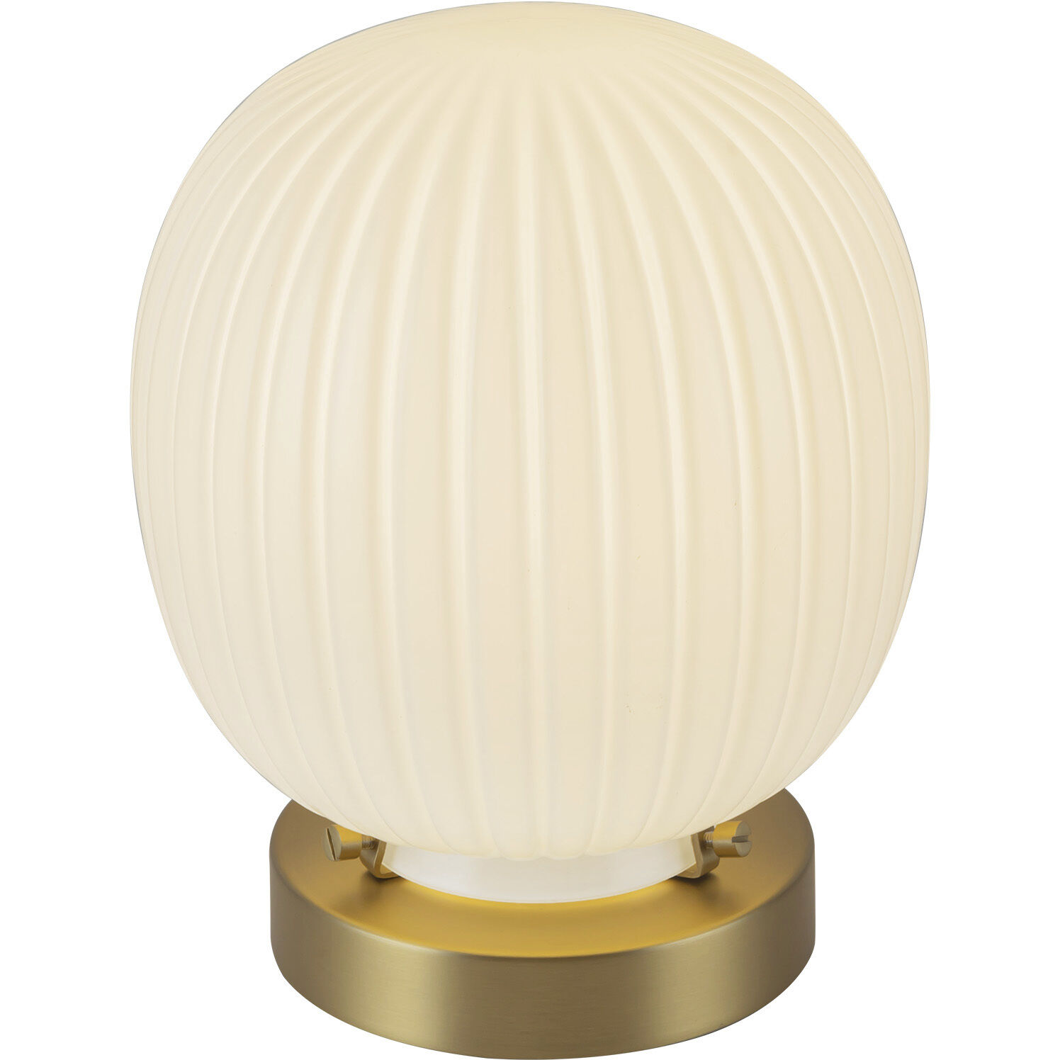 Alora Mood Cherise 8.25 inch 1.00 watt Brushed Gold/Glossy Ribbed Opal Glass Table Lamp Portable Light