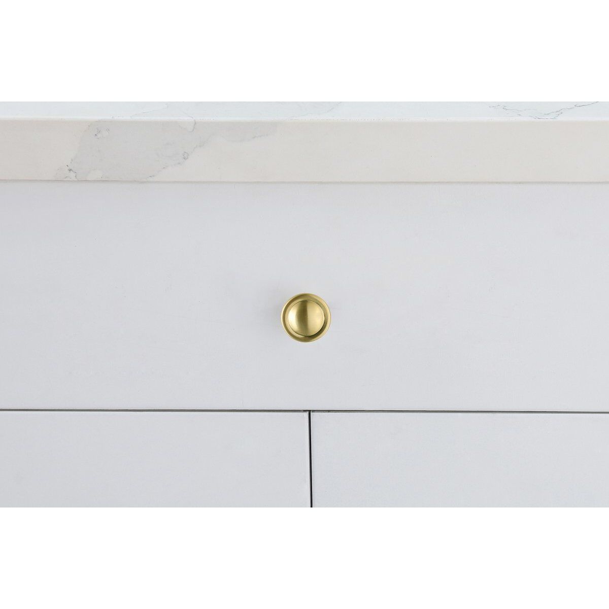 Garlande Brushed Gold Hardware Cabinet Knob, Set of 10