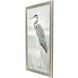 Majestic Blue Heron Neutral and Blue and Gray and Green Framed Art
