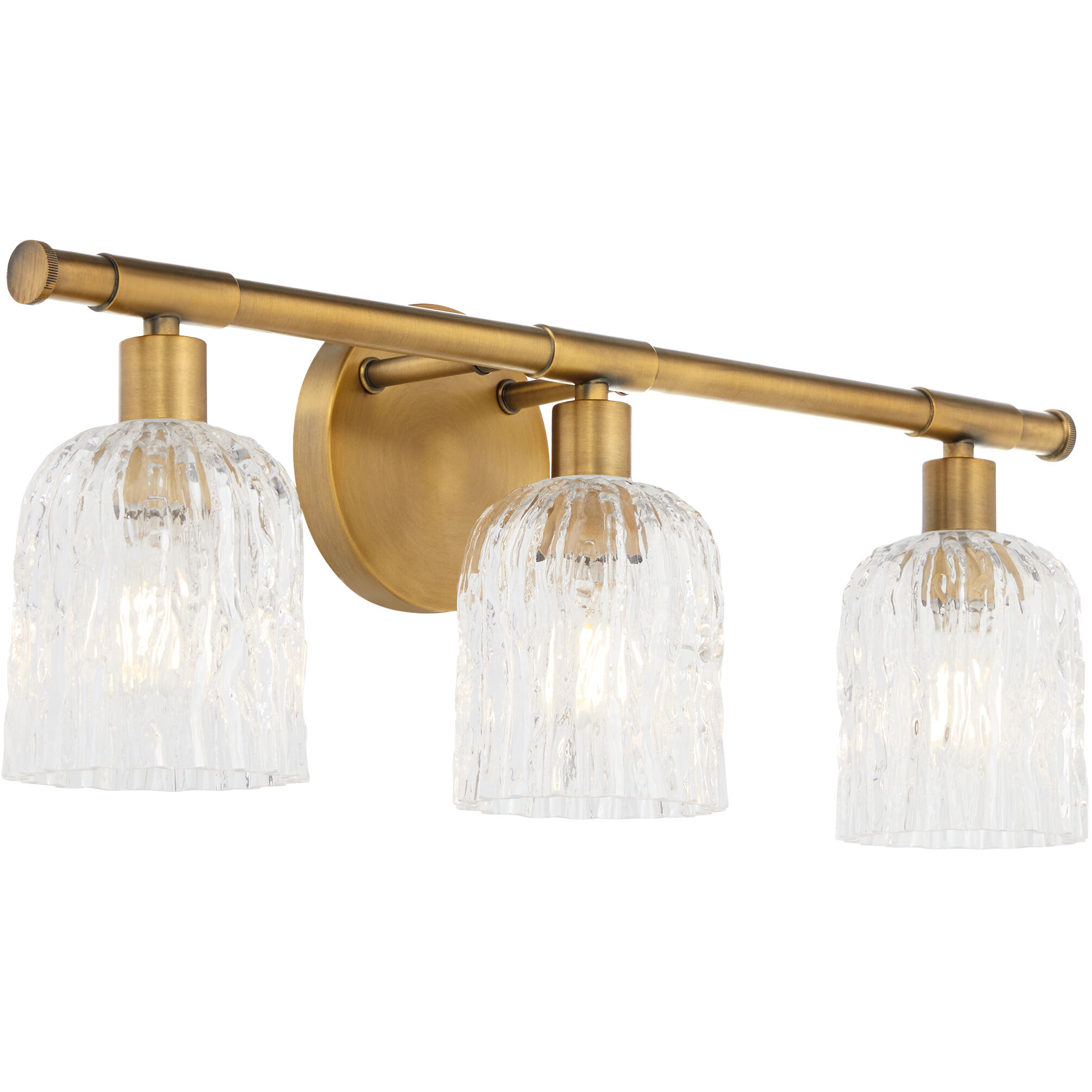 Meriam 3 Light 23.25 inch Brushed Brass Vanity Light Wall Light