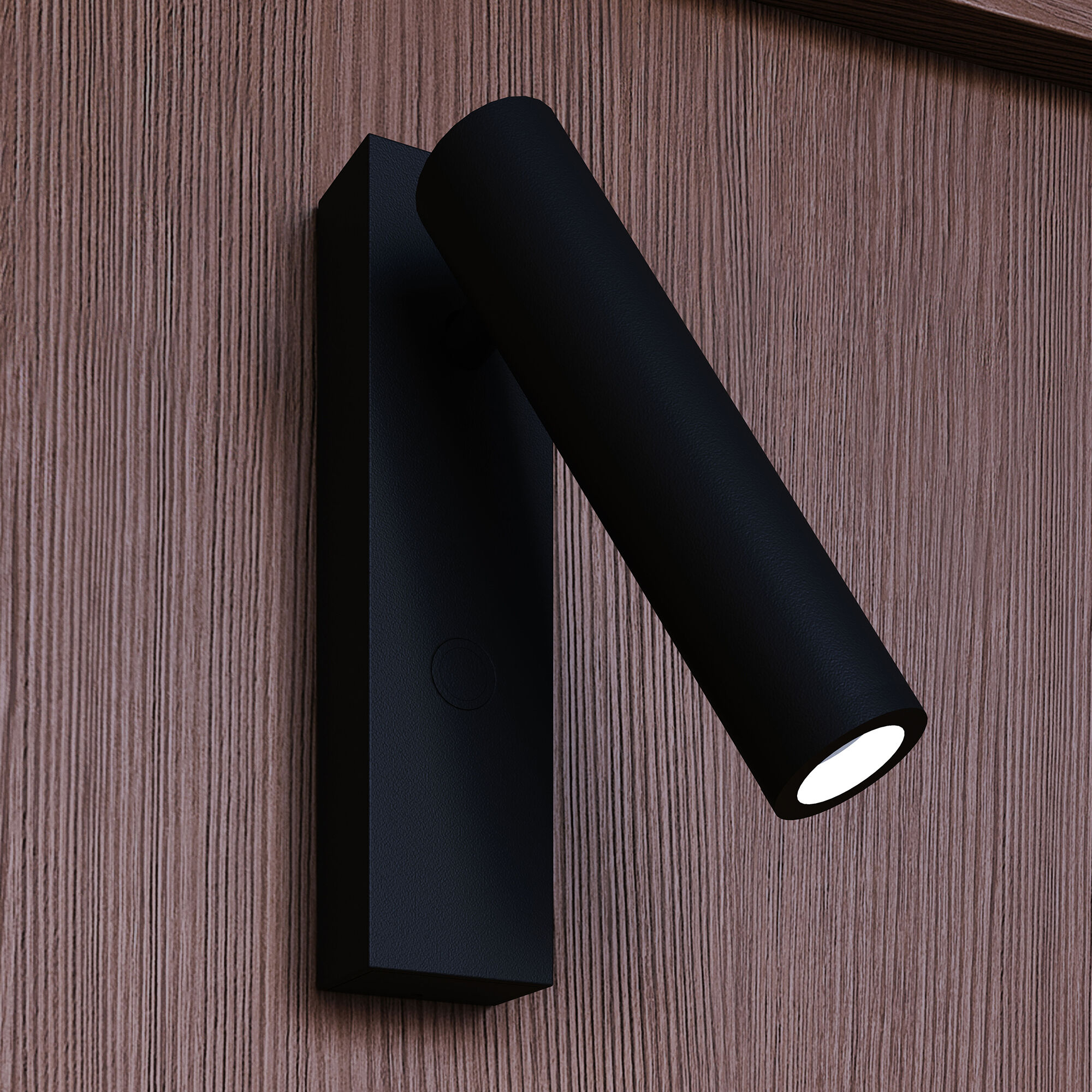 Haim LED 1.5 inch Textured Black ADA Wall Sconce Wall Light