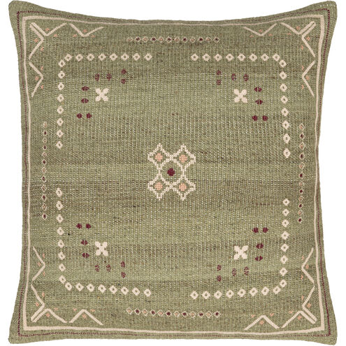 Stine 18 inch Dusty Sage Pillow Kit in 18 x 18, Square