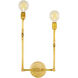 New Traditional 2 Light Brass Wall Sconce Wall Light