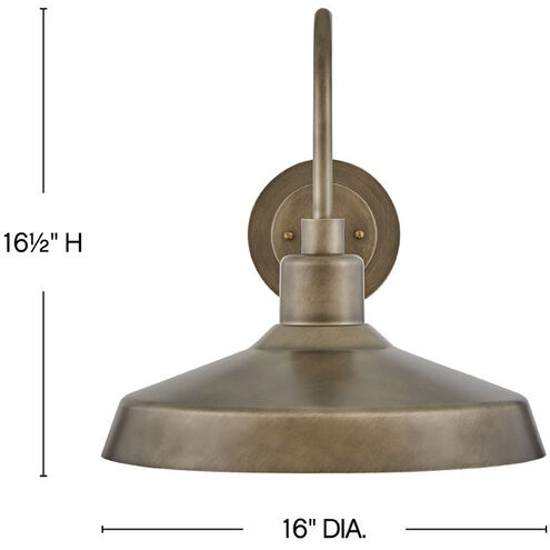 Forge Outdoor Wall Mount in Burnished Bronze, Coastal Elements