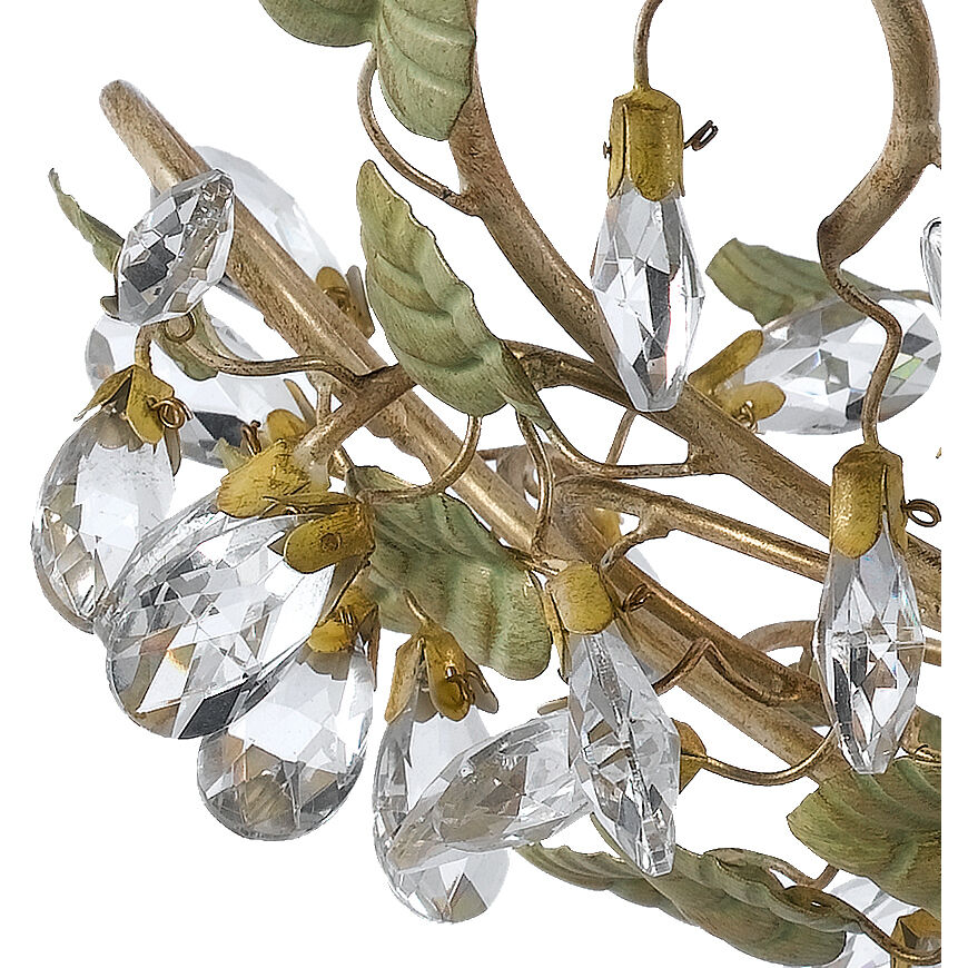 Josie 5 Light 20.5 inch Champagne Green Tea Semi Flush Ceiling Light