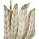 Lamina 3 Light 28.5 inch Antique Brass Chandelier Ceiling Light