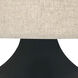 Small June 23.5 inch 150 watt Obsidian Glaze Accent Lamp Portable Light in Buff Linen