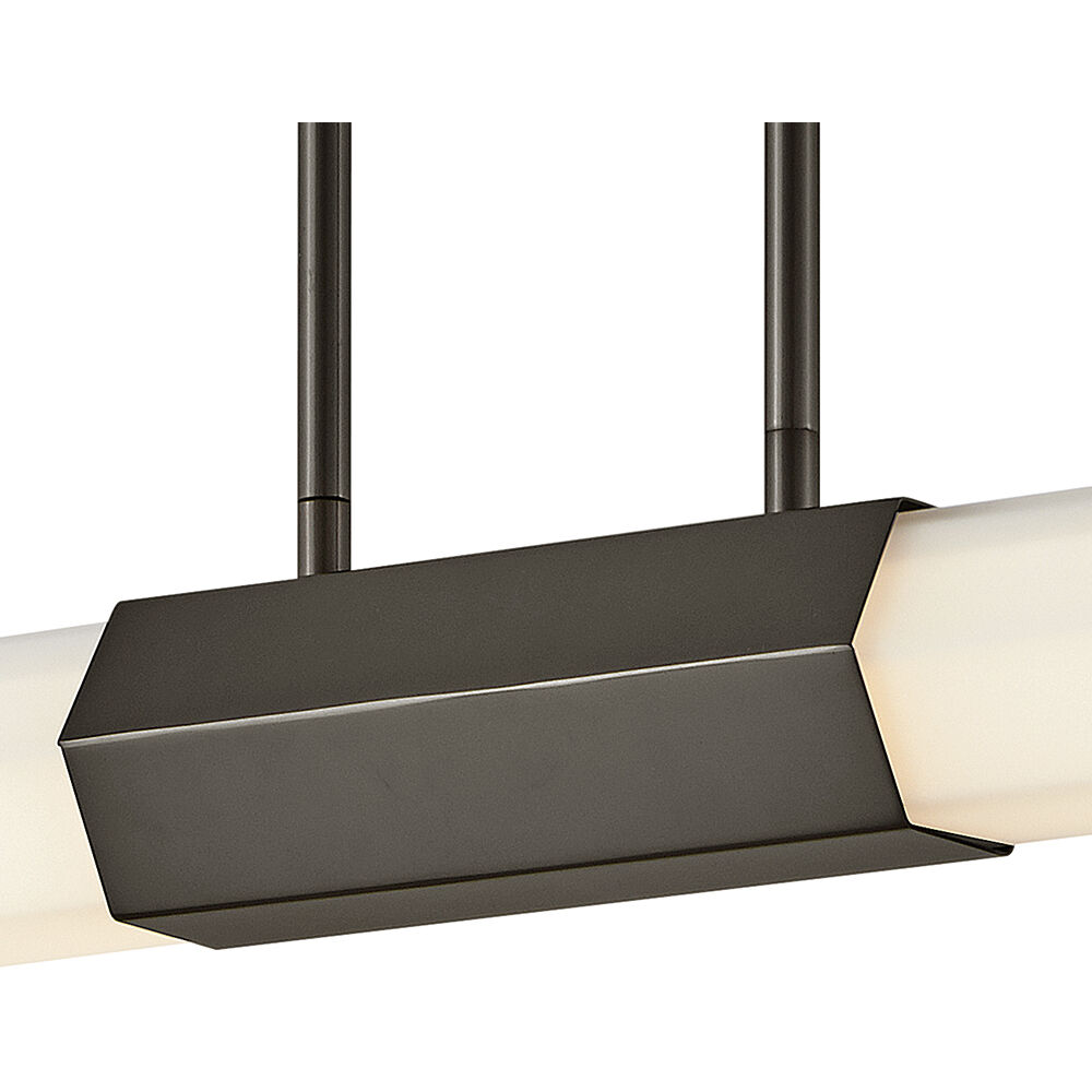 Facet LED 40 inch Black Oxide Indoor Linear Chandelier Ceiling Light