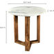 Jinxx 21 X 20 inch White Side Table