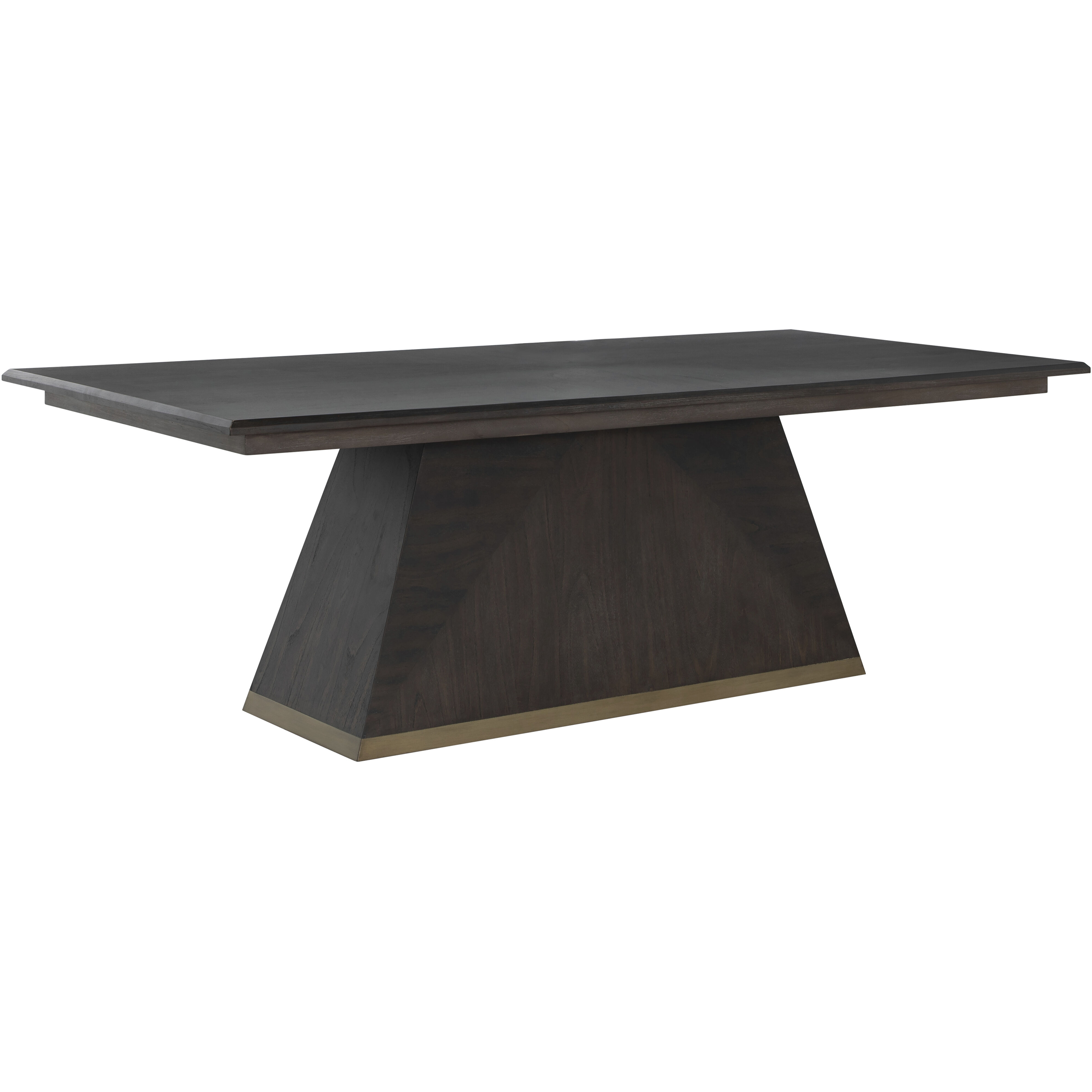 Ferris 92 X 42 inch Stained Gold and Cerused Forest Black Dining Table