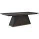 Ferris 92 X 42 inch Stained Gold and Cerused Forest Black Dining Table