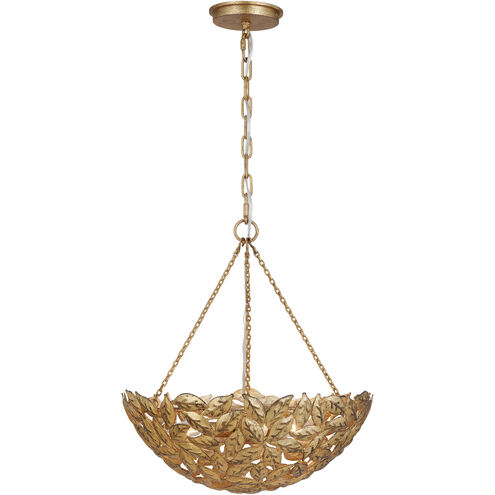 AH by Alexa Hampton Kelan 3 Light 16 inch Antique Gild Pendant Ceiling Light