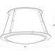 French Maid 1 Light 13 inch Blue and Polished Nickel Flush Mount Ceiling Light