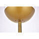 Eclipse 62 inch 40 watt Brass Floor Lamp Portable Light