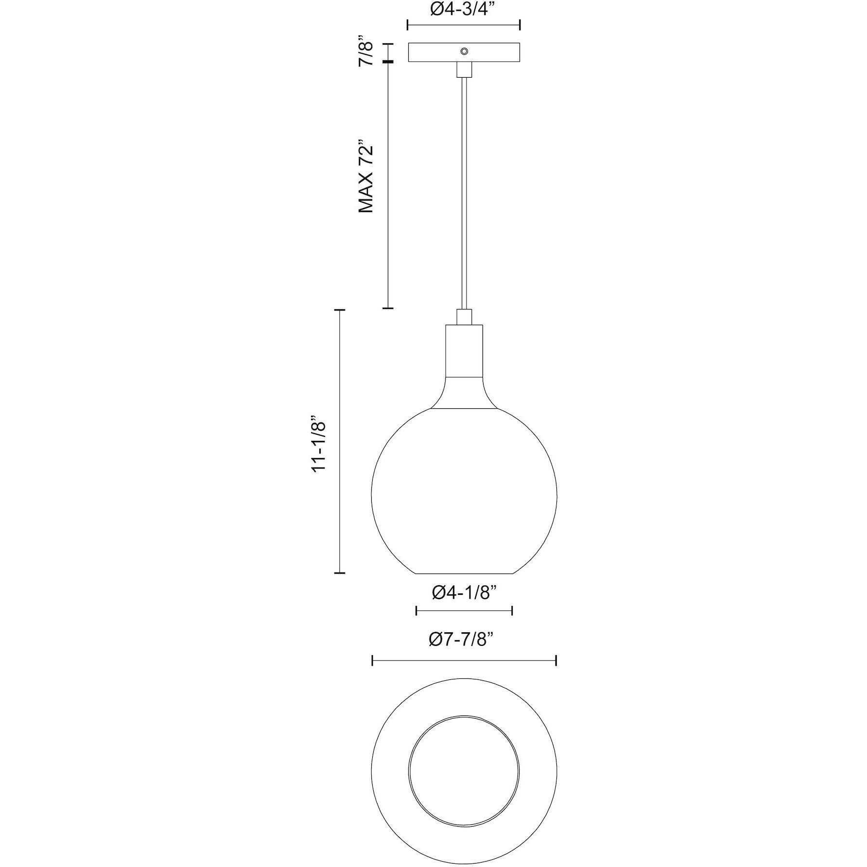 Alora Mood Castilla Pendant Ceiling Light in Matte Black, Clear Glass