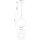 Alora Mood Castilla 1 Light 7.88 inch Aged Gold Pendant Ceiling Light in Clear