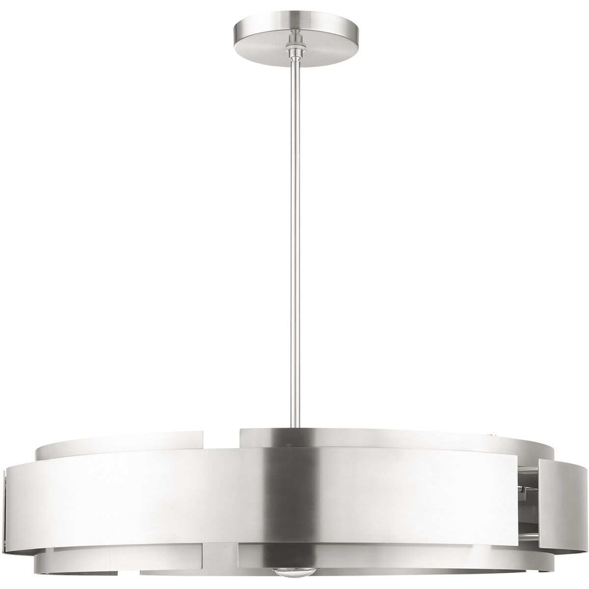 Varick 7 Light 34 inch Brushed Nickel Pendant Chandelier Ceiling Light